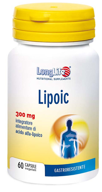 LONGLIFE LIPOIC 300 MG 60 CAPSULE VEGETALI DA 500 MG - Metafarm