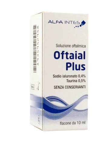 SOLUZIONE OFTALMICA OFTAIAL PLUS ACIDO IALURONICO 0,4% E TAURINA 10ML - Metafarm