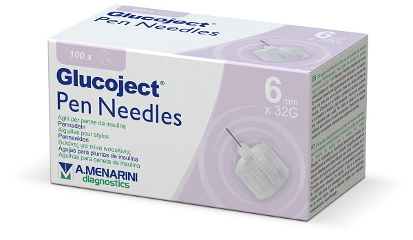 AGO PER PENNA DA INSULINA GLUCOJECT 6 MM GAUGE 32 100 PEZZI - Metafarm