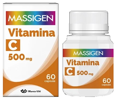 MASSIGEN C VITI 500MG DI VITAMINA C 60 CAPSULE - Metafarm