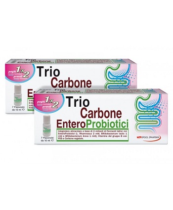 TRIOCARBONE ENTEROPROBIOTICI 7 FLACONCINI X 10 ML - Metafarm