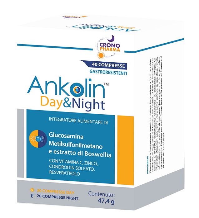 ANKOLIN DAY&NIGHT 20 COMPRESSE GASTRORESISTENTI DAY + 20 COMPRESSE GASTRORESISTENTI NIGHT - Metafarm