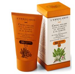 CREMA SOLARE CAROTA/SESAMO/KARITE' SPF30 125 ML - Metafarm