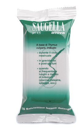 SAUGELLA ATTIVA SALVIETTINE 15 BUSTINE - Metafarm