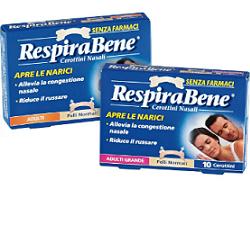 CEROTTO NASALE CLASSICO GRANDE ADULTI RESPIRA BENE 10 PEZZI - Metafarm