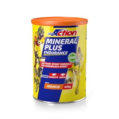 PROACTION MINERAL PLUS ENERGETICO E SALINO ISOTONICO ALL'ARANCIA 450 G - Metafarm