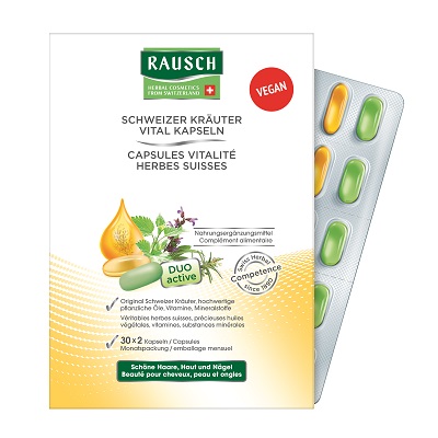 RAUSCH CAPSULE VITALITA' ALLE ERBE SVIZZERE 60 CAPSULE - Metafarm