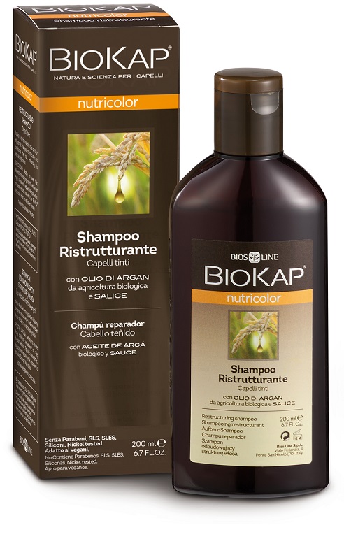 BIOKAP NUTRICOLOR SHAMPOO RISTRUTTURANTE 200 ML - Metafarm