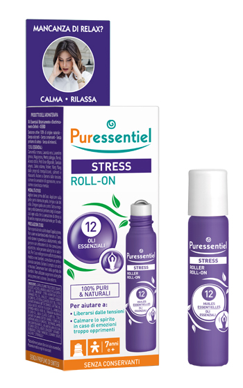PURESSENTIEL ROLLER SOS STRESS 12 OLI ESSENZIALI 5 ML - Metafarm