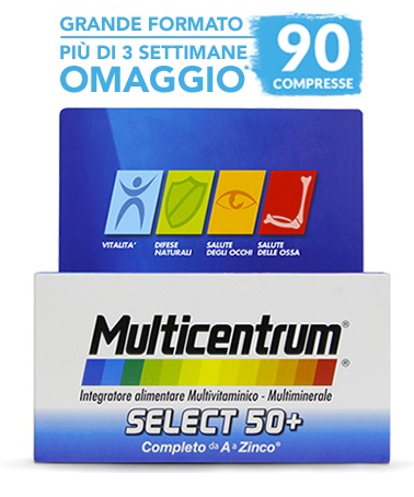 MULTICENTRUM SELECT 50+ 90 COMPRESSE - Metafarm