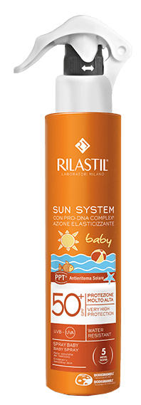 RILASTIL SUN SYSTEM BABY PPT SPF 50+ EMULSIONE SPRAY 200 ML - Metafarm