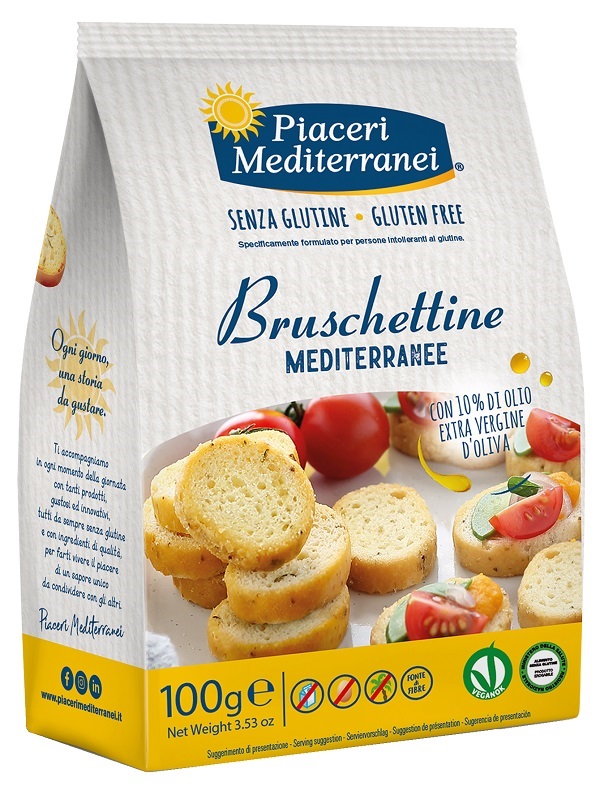 PIACERI MEDITERRANEI BRUSCHETTINE 100 G - Metafarm