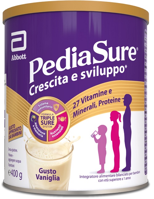 PEDIASURE CRESCITA&SVILUPPO VANIGLIA 400 G - Metafarm