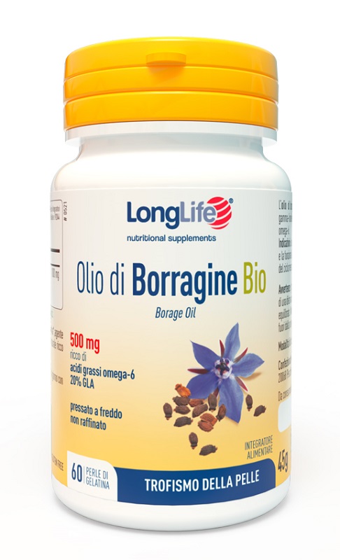 LONGLIFE OLIO BORRAGINE BIO 60 PERLE IN GELATINA - Metafarm