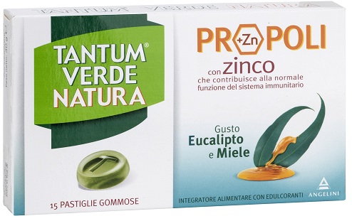 TANTUM VERDE NATURA PASTIGLIE GOMMOSE EUCALIPTO & MIELE 30 G - Metafarm
