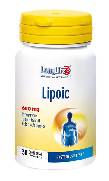 LONGLIFE LIPOIC 600 MG 30 COMPRESSE RIVESTITE DA 870 MG - Metafarm