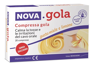 NOVA GOLA LIMONE/MIELE 20 COMPRESSE - Metafarm