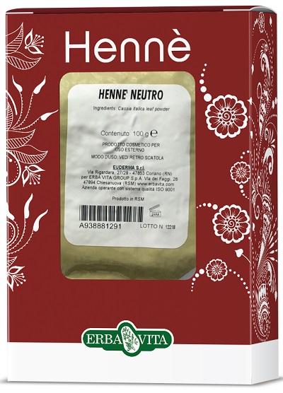 HENNE COLORANTE CAPELLI NEUTRO 100 G - Metafarm
