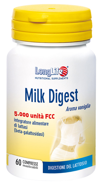 LONGLIFE MILK DIGEST 60 COMPRESSE MASTICABILI - Metafarm