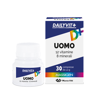 MASSIGEN UOMO MULTIVITAMINICO E MULTIMINERALE 30 COMPRESSE RIVESTITE - Metafarm