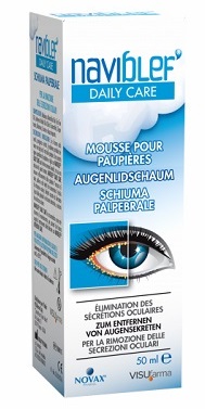 NAVIBLEF DAILY CARE SCHIUMA PER RIMOZIONE SECREZIONI OCULARI DA PALPEBRE E CIGLIA 50 ML - Metafarm