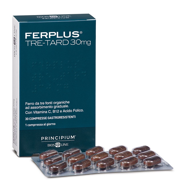PRINCIPIUM FERPLUS TRE RETARD 30MG 30 COMPRESSE GASTRORESISTENTI - Metafarm