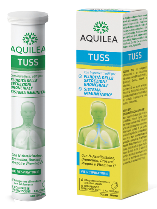 AQUILEA TUSS 15 COMPRESSE EFFERVESCENTI 90 G - Metafarm