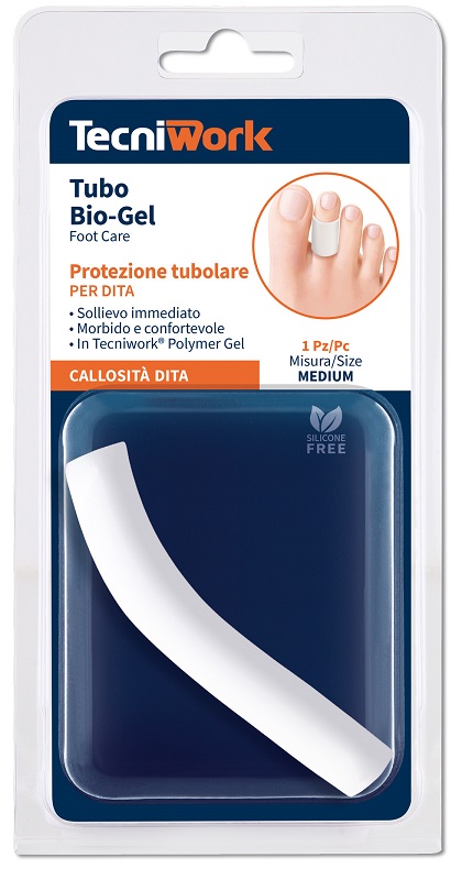 BIOGEL FASCETTA TUBOLARE GEL DITA PIEDI MEDIUM 1 PEZZO - Metafarm