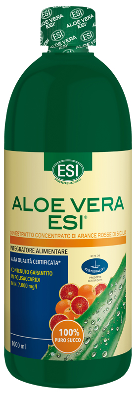 ESI ALOE SUCCO ARANCIA ROSSA 1000 ML - Metafarm