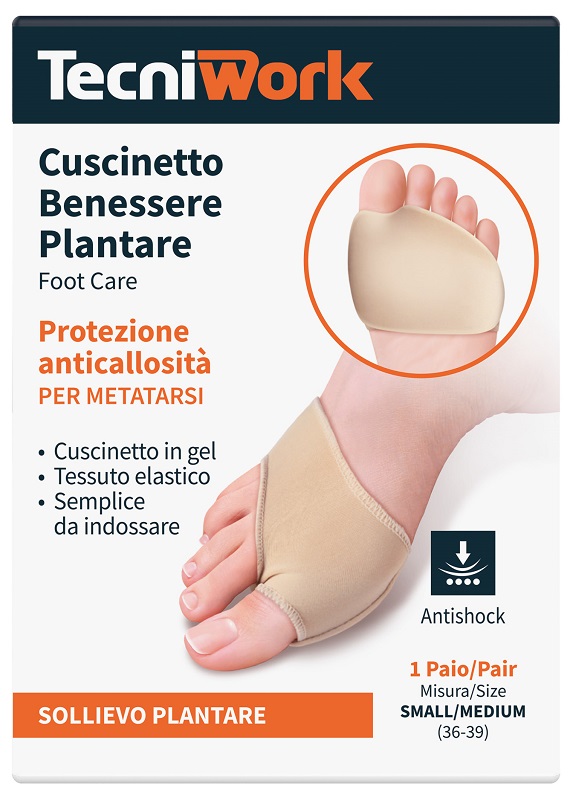 BENESSERE PLANTARE CUSCINETTO SMALL/MEDIUM 1 PAIO - Metafarm