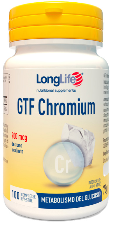LONGLIFE GTF CHROMIUM 100 COMPRESSE RIVESTITE - Metafarm