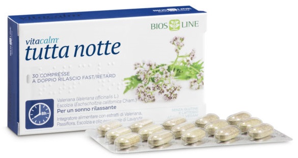 VITACALM TUTTA NOTTE FAST/RETARD 30 COMPRESSE - Metafarm