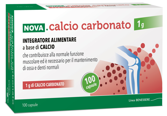 NOVA CALCIO CARBONATO 1 G 100 CAPSULE - Metafarm