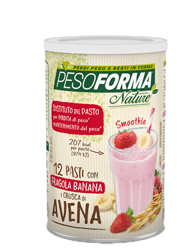 PESOFORMA NATURE SMOOTHIE FRAGOLA BANANA POLVERE 420 G - Metafarm