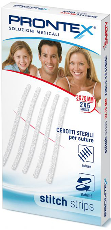 PRONTEX STITCH STRIPS 3X75 10 PEZZI - Metafarm