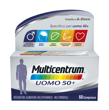MULTICENTRUM UOMO 50+ 60 COMPRESSE - Metafarm