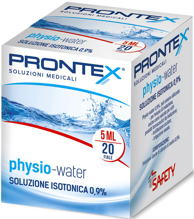 SOLUZIONE FISIOLOGICA PRONTEX PHYSIO ISOTONIC 20 FIALE DA 5 ML - Metafarm