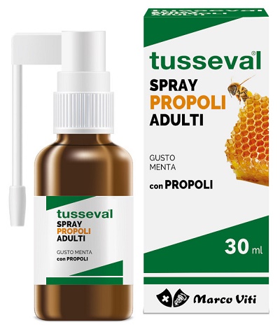TUSSEVAL GOLA PROPOLI SPRAY PER ADULTI 30 ML - Metafarm
