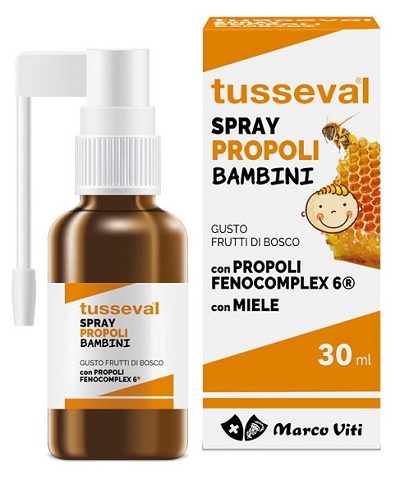 TUSSEVAL GOLA PROPOLI SPRAY PER BAMBINI 30 ML - Metafarm