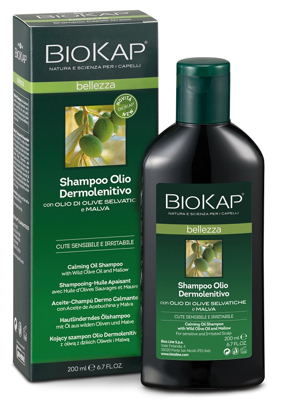 BIOKAP BELLEZZA SHAMPOO OLIO DERMOLENITIVO 200 ML BIOSLINE - Metafarm