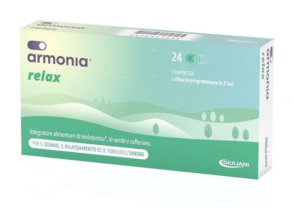 ARMONIA RELAX 1 MG A BASE DI MELATONINA 24 COMPRESSE - Metafarm
