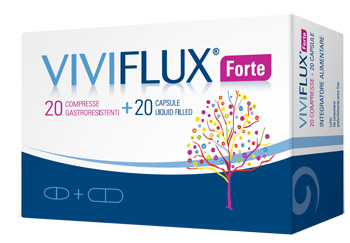 VIVIFLUX FORTE 20 COMPRESSE GASTRORESISTENTI + 20 CAPSULE LIQUID FILLER - Metafarm