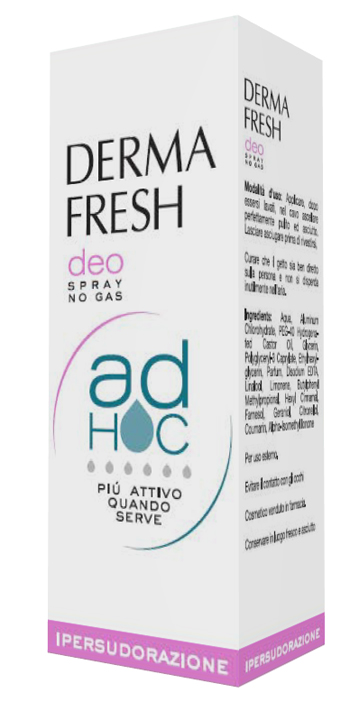 DERMAFRESH DEO SPRAY NO GAS AD HOC IPERSUDORAZIONE DEODORANTE 100 ML - Metafarm