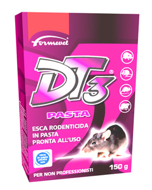 DT3 PASTA ESCA RODENTICIDA PRONTA ALL'USO 150 G - Metafarm