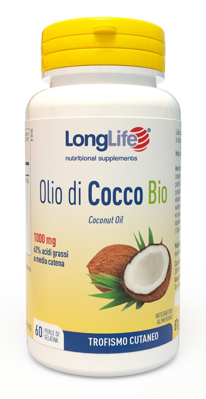 LONGLIFE OLIO COCCO BIO 60 PERLE IN GELATINA - Metafarm