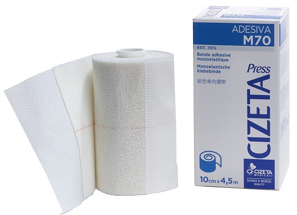 CIZETA PRESS ADESIVA M70 BENDA MONOELASTICA EST 70 M 4,5X10 CM - Metafarm