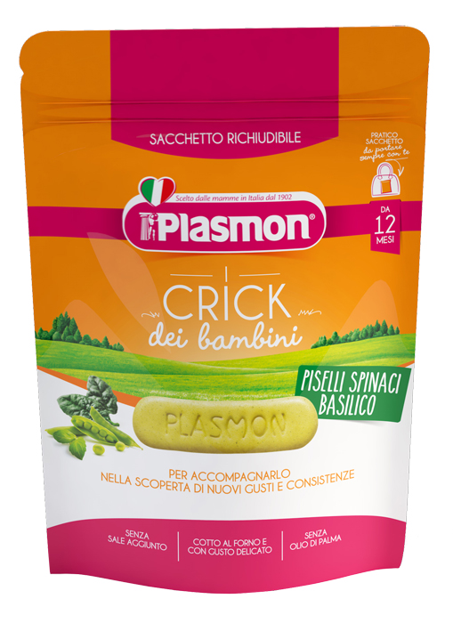 PLASMON CRICK SPINACI E PISELLI 100 G - Metafarm