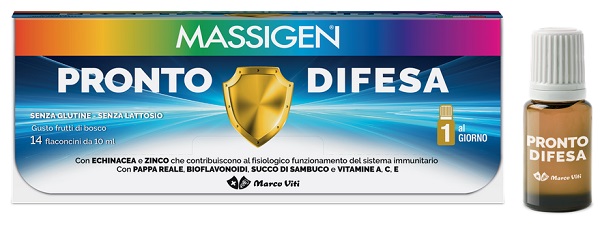 MASSIGEN PRONTO DIFESA 14 FLACONI X 10 ML - Metafarm
