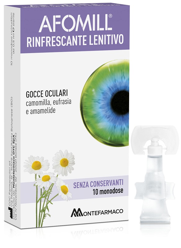 AFOMILL RINFRESCANTE SENZA CONSERVANTI 10 FIALE DA 0,5 ML - Metafarm