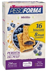 PESOFORMA BISCOTTI MIRTILLI 8 PASTI 16 BISCOTTI - Metafarm